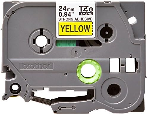 Brother TZe-S651 Labelling Tape Cassette, Black on Yellow, 24mm (W) x 8M (L), Strong Adhesive, Brother Genuine Supplies - Image 4
