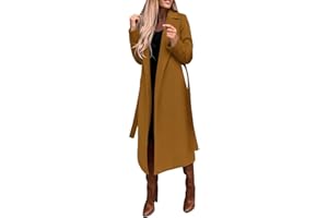 OIOLOYJM Long Winter Coats for Women Double Breasted Blazer Camel Pea Trench Coats Lapel Workout Jacket Womens Fall Fashion