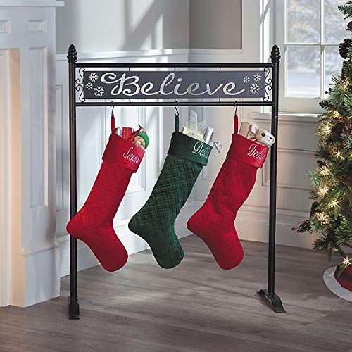 DermaPAD Believe Christmas Stocking Holder Stand