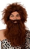 Kangaroo Costumes - Prehistoric Caveman Wig & Beard; Unisex