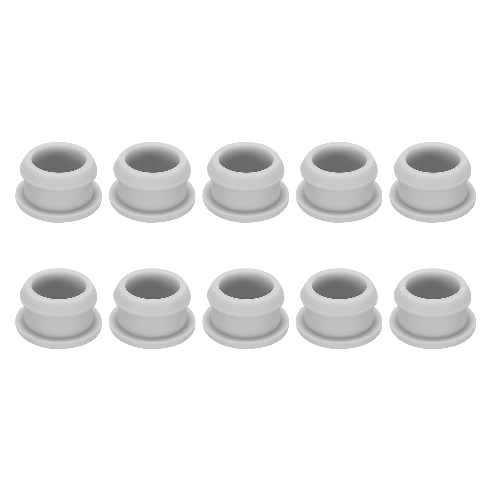 Rebower Snap in Locking Hole Plugs Rubber Panel Seal Cover Drilled Silicone Caps, [for Kitchen Rubber, Waterproof Sealing Plugs] - 20mm/0.79in/Gray/10Pcs