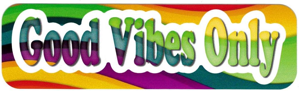 Good Vibes Only - Small Bumper Sticker/Laptop Sticker/Decal