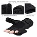 Bodvera Thermal Insulation Fingerless Texting Wool Gloves for Women and Men Winter Warm Knitted Convertible Mittens Flap