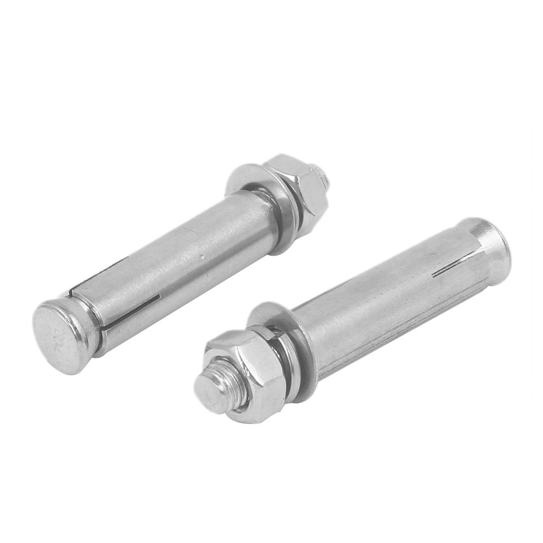 Sourcingmap M8 x 60mm 304 Stainless Steel Sleeve Anchor Hex Nut Expansion Bolt 2PCS