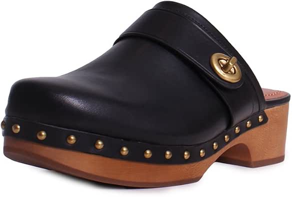 black coach clogs