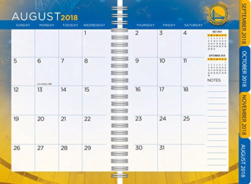Turner 1 Sport Golden State Warriors 2019 Tabbed Planner Personal Organizer (19998420233)