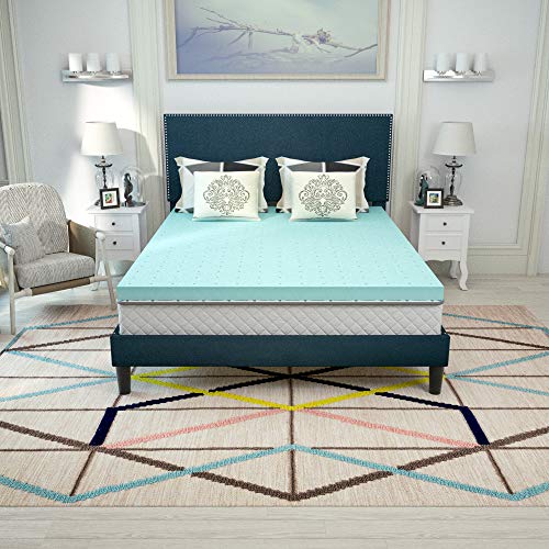 Mecor 4 inch 4” Full Size Gel Infused Memory Foam Mattress Topper