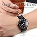 Mens Watches Black Stainless Steel Wrist Watch Analog Quartz Business Watches Waterproof with Mesh Band