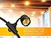 Outdoor String Lights with Edison Vintage Dimmable 11S14 Bulbs, SHINE HAI Commercial & Industrial Grade Light String, 10 Dropped Sockets, Weatherproof, Perfect for Patio Cafe Umbrella Bistro Yard-14Ft