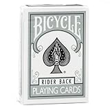 Bicycle Silver Rider Back Playing Cards Poker Size Deck