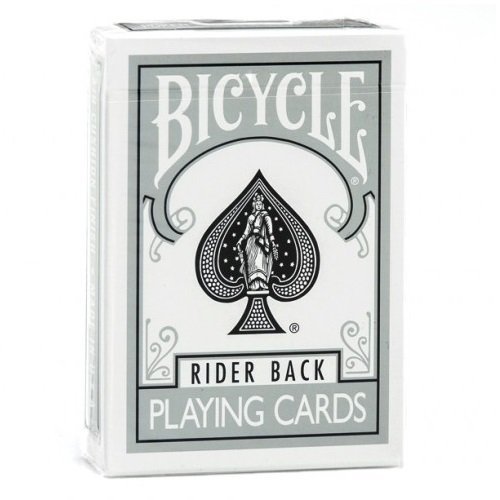 Bicycle Silver Rider Back Playing Cards Poker Size Deck