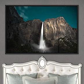 signwin Framed Canvas Wall Art Mountainfalls Group Multicolor...