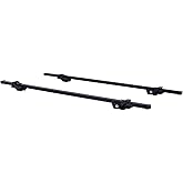 Elevate Outdoor 52" Steel Cross Bars with 110 lb. Capacity and Lockable Design, Easily Attaches to Existing Side Rails up to 49" Apart