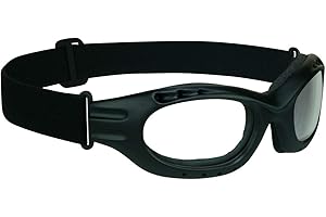 Bikershades Motorcycle Safety Riding Goggles Men Women. Polarized Lens, Smoke, Mirrored Blue or Orange, Clear Yellow Lenses