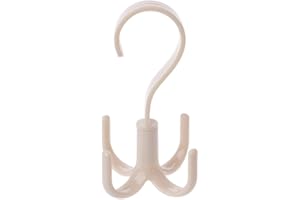 360 Degree Rotating Twirling Tie Rack,Belt Hanger Scarf Holder Hook Closet Organizer Comfortable and Environmentally Durable 