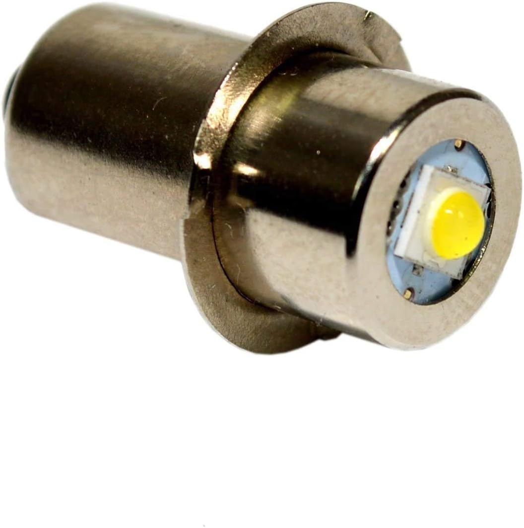 High Power LED Upgrade Bulb PR P13.5S 3W 240LM DC 4-12V CREE LED Upgrade Bulb Replacement For DEWALT Flashlight Torch Tooling Lantern Work Light Maglite LED Conversion Kit (6000K COLD WHITE)