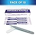 MedHelp Disposable Scalpel 11 Disposable Dermaplaning Blades with Plastic Handle, High Carbon Steel Dermablade Surgical Blades. Individually Wrapped 11 Blade, Sterile - Box of 10