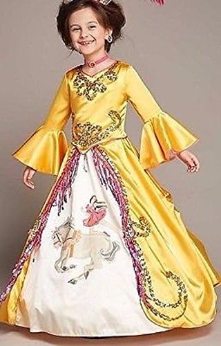 Chasing Fireflies Circus Princess Costume Satin Gown Dramatic Sleeves (12)