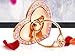Houshine Premium Electroplate Bumper Soft TPU Clear Back Cover Case + Bling Love Heart Ring Stand for LG K7, K8, Tribute 5, K8 V, K8V, Escape 3, Phoenix 2, Rose Gold Clear +Stand