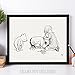 Fixing Eeyore's Tail - Winnie the Pooh - 11x14 Unframed Art Print - Great Nursery Decor