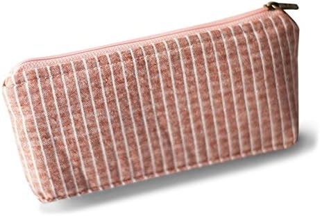 Pen &amp; Pencil Case, Stylish Stationery Pouch &amp; Cosmetic Bag, Large Capacity, Quality Material, Stylish Design, Carry Pens, Pencils, Cellphone, Keys, Coins &amp; More (Coral)