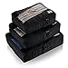 Sumnacon Travel Packing Organizers Cubes Travel Storage Vacuum Bags Compression Pouches Laundry Bag(Black)