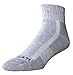 2-Pair Pack Wells Lamont Men’s Gray Cotton Quarter Socks | Durable, Comfortable Work Socks | Made in the USA, Men's Sizes 10-12 ½