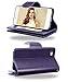 FLYEE iPhone 8 Case, iPhone 7 Wallet Case, 9 Card Slot PU Leather Magnetic Protective Cover with Mirror and Detachable Wrist Strap for iPhone7 iPhone8 4.7 Inch Purple