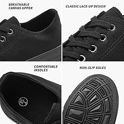 White Sneakers for Women Low Top Canvas Shoes