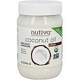 Nutiva Organic Coconut Oil, Cold-Pressed, Unrefined Cooking Oil, Natural Hair Oil, Skin Oil, Massage Oil, USDA Organic, Extra