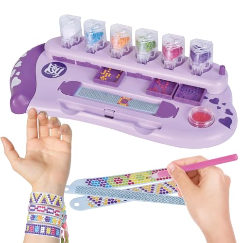 Diamond Art Bracelet Making Kit for Kids, 10 PCS DIY Multicolor Gem Friendship Bracelets Craft Set for Girls Ages 6-12, Creative Jewelry, Safe & Fun Easter Birthday Gift for Children