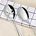 Niceful Pecatoo Serving Spoons and Slotted Spoons 8 Pieces, 9.8 Inch Stainless Steel X-Large Serving Utensil for Buffet Banquet Cooking