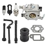 ANTO C1Q-S11E Carburetor With Gaskets Spark Plug Air Filter Fuel Filter For Zama C1Q-S11G C1Q-S76C - STIHL 021 MS210 023 MS230 025 MS250 - Chainsaw 1123 120 0603