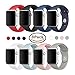 Band for  Watch 38mm, Sivir Soft Silicone Sport Strap Replacement Bracelet Wristband for Watch Series 2, Series 1, Sport, Edition, S/M(8 Pack)