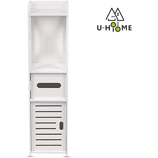Small Bathroom Storage Corner Floor Cabinet With Doors And Shelves