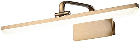 Spiegellampe Spiegelleuchte Rohre Drehbar Kupfer Lichtleiste Braun Badlampe Rohre Leuchte Badezimmer Lampen Spiegel Licht Polished Brass Rohrenlampe Badezimmerspiegel Badspiegel Warmweiss 50cm 11w Amazon De Beleuchtung