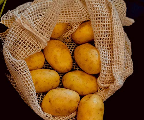 earthwise reusable mesh produce bolsas washable set of 9 premium bolsas