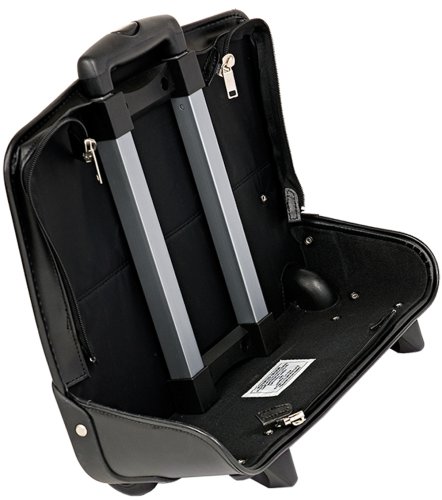McKleinUSA CLINTON 88445 Black 17 Detachable-Wheeled Laptop Case