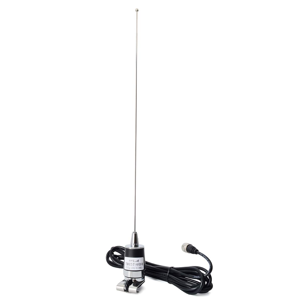 HYS 144/430MHz Car Mobile Radio Antenna with NMO Mount and 13ft RG-58 Coax Cable for Ham Radio, Two Way Radio