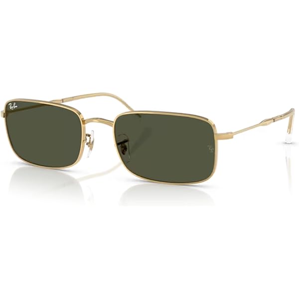 Amazon.com: Ray-Ban RB3694 001/31 53MM Jim arista/green metal