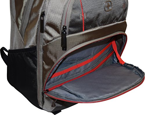 Wenger SwissGear Tandem Backpack With 16" Laptop Pocket -Taupe - Thumbnail 5