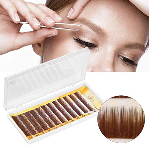 Ruiqas False Eyebrow, Mixed Dark Brown False Eyebrow Extension Fake Eyebrow Enhancer Individual Eyebrows 5-8mm