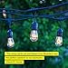 Brightech Ambience Pro Incandescent Outdoor String Lights - Commercial Grade Waterproof Patio Lights with 24 Ft Dimmable Edison Bulbs, Porch String Lights for Patio, Backyard, Christmas - 7 Bulbs 11W