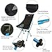 DuraLounge Portable Lightweight Folding High Back Camping Chair - Beach, Backpacking, Picnic - Breathable Mesh Pockets, Storage Bag Included