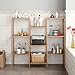 Finnhomy Natural Bamboo Shelf Plant Stand Display Wood Customizable Utility Shelf Bathroom Shelf 9-Tier Multifunctional Storage Rack Shelving Unitthumb 3