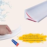Zayejod 1M Silicone Shower Seal Strip White 20x12mm Bath Edging Beading view 3