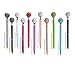 Diamond Ball Pen 11 Pieces Rhinestones Crystal Metal Ballpoint Pens Black Ink, 11 Different Colors + 11Pcs 3.2'' Ballpoint Pen Refills (Diamond Ball Pen)