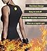 Junlan Neoprene Waist Trainer Vest for Women Corset Workout Body Shaper Cincher Sauna Sweat Tank Top Workout Girdle (M, Black Sauna Top)