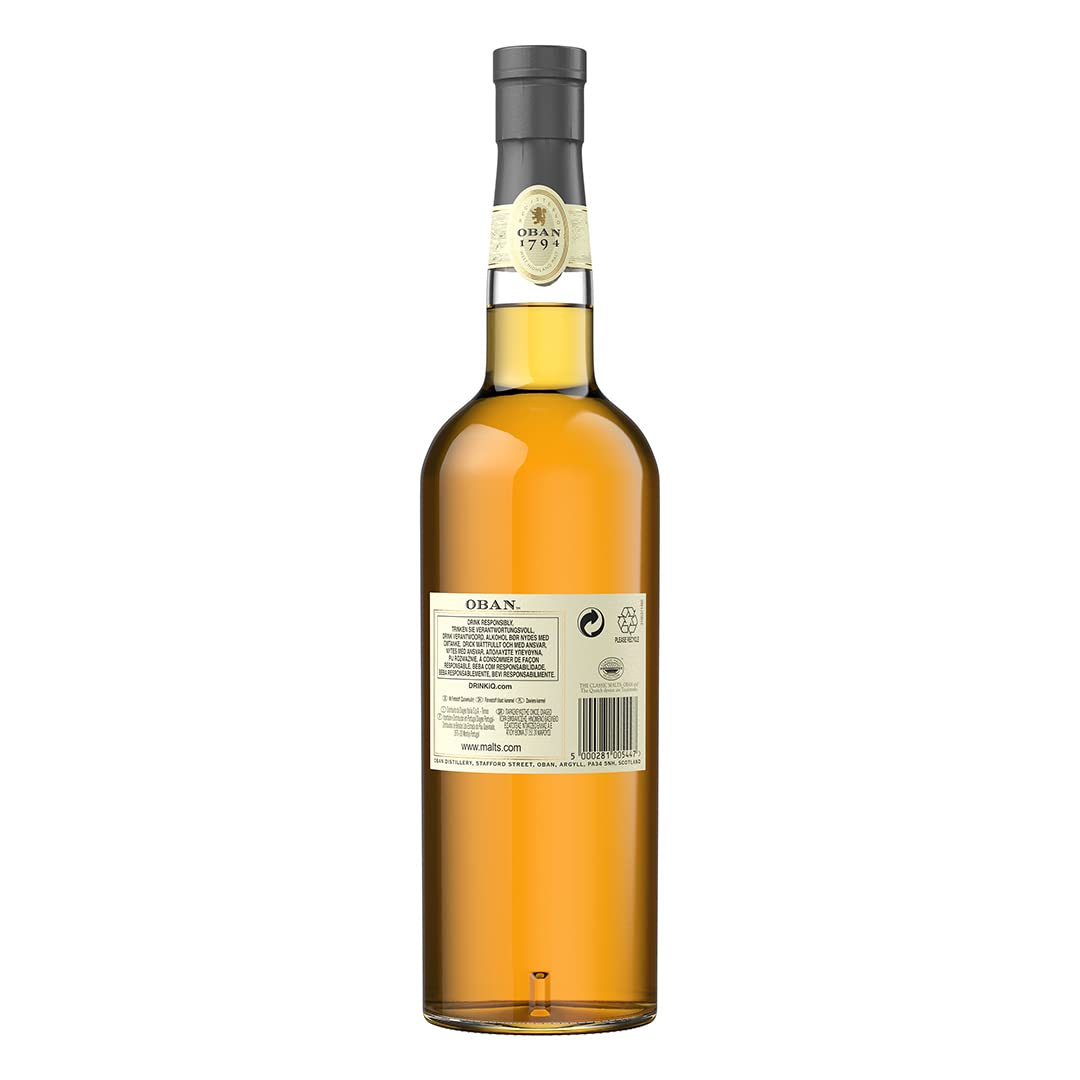 OBAN 14 Jahre, Single Malt Scotch Whisky, aromatischer, handgefertigt aus den schottischen Highlands, 43% vol, 700ml Einzelflasche | In verschiedenen Varianten erhältlich 6