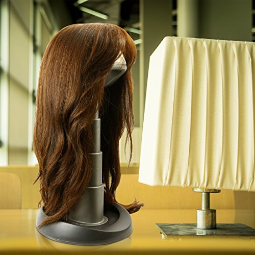 Adjustable Wig Head for Travel & Salon, Styrofoam, Collapsible Compact Stand Expands for Long and Short Wigs by Adolfo Design